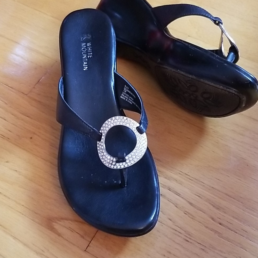 White Mountain platform sandals